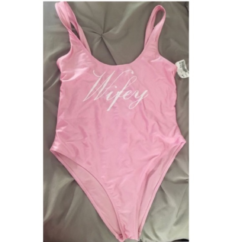 One Piece Wifey Swimsuit NEW WITHOUT TAGS